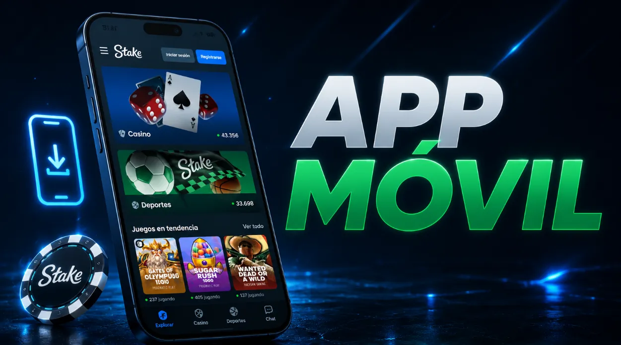 Stake app para jugar desde el celular